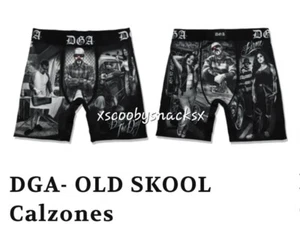 DGA MENS BOXER BRIEFS OLD SKOOL SIZE MEDIUM DAVID GONZALES ART NEW HOMIES - Picture 1 of 7