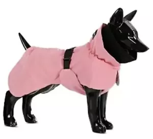 PAIKKA Pink Reflective Waterproof Dog Rain Jacket 3M Tech Size 14" Schnauzer - Picture 1 of 8
