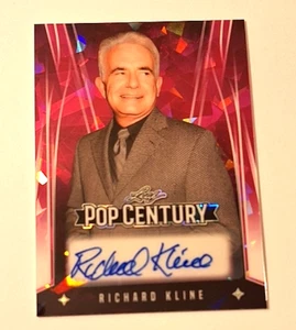 2025 Foglia Pop Century Rosa Ghiaccio Incrinato Firme #RK1 Richard Kline Auto #5/5 - Foto 1 di 3