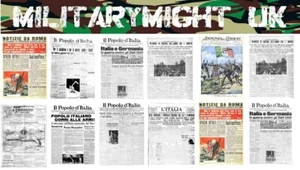 1 18 / 1 16 SCALE ZEITUNGEN WW2 ITALIENISCHES DIORAMA MODELL ACTIONFIGUR AUFKLEBER - Bild 1 von 1