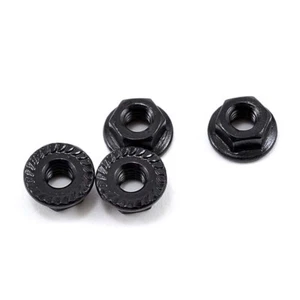 Hobbystar Aluminium Kontermutter, gezahnt, M3, schwarz, 4 Stück RC Kontermutter Rad - Bild 1 von 1