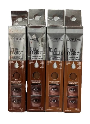 4x L'Oreal True Match Eye Cream In A Concealer (2) Deep C9-10 & (2) Deep N9-10 - Image 1 of 2