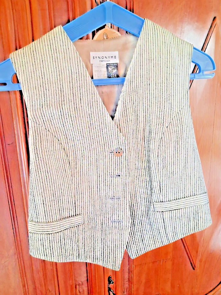 Gilet sans manches 100% laine Georges RECH T40 - Photo 1/3