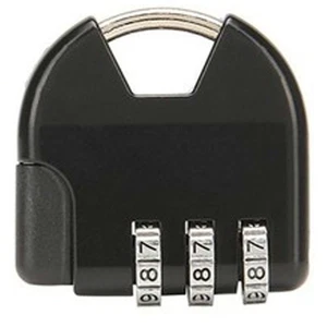 Candado combinado de 3 dígitos código de contraseña seguridad gimnasio viaje equipaje armario Reino Unido - Imagen 1 de 4