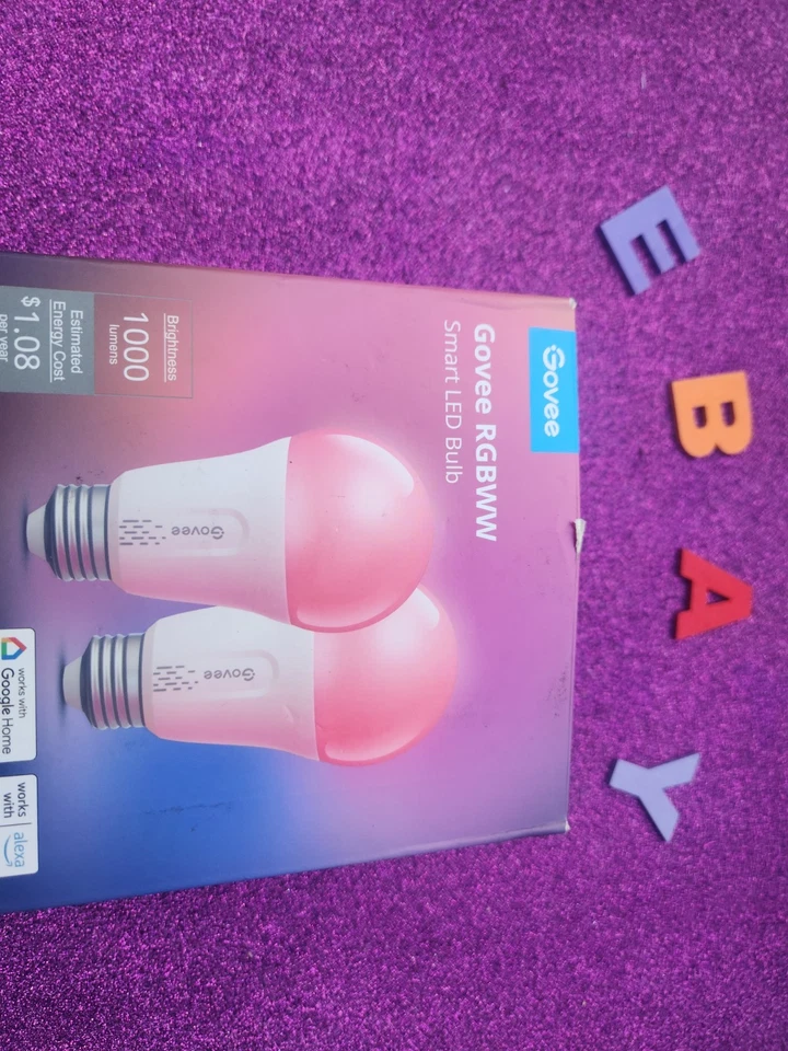 Govee LED Smart Light Bulbs, 1000LM Color Changing Light Bulb, Wi-Fi & Bluetooth - Image 1 of 1
