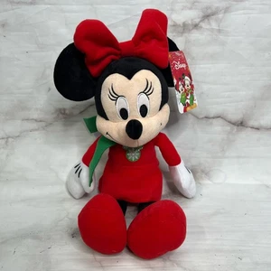 Disney VACANZE DI NATALE INVERNO MINNIE MOUSE Peluche Peluche Giocattolo NUOVO - Foto 1 di 4