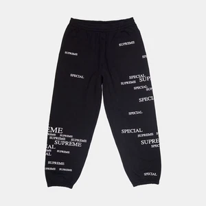 Supreme Special Embroidered Joggers / Size M / Mens / Black / Cotton - Picture 1 of 8