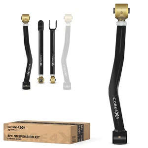 4pc Camp Series Front Control Arm Kit fits Jeep Wrangler JK/JKU 07-18 - Picture 1 of 20