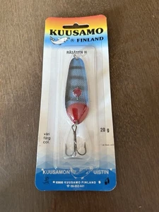 Cuchara señuelo vintage Nos KUUSAMO RASANEN hecha en Finlandia nueva 4" 20 g - Imagen 1 de 9
