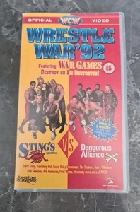 WCW Wrestle War 92 VHS WWE Rare 1992 Sting Luger Rude Steiner - Picture 1 of 15