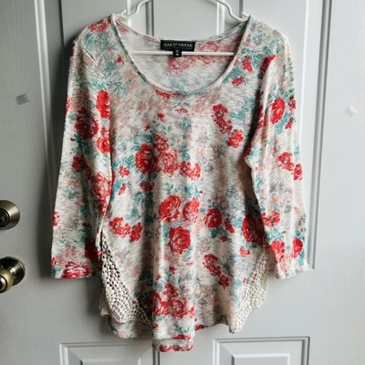 Suéter Pullover Ligero Para Mujer Almost Famous Talla XL Boho Verano Floral Foto 1 de 4