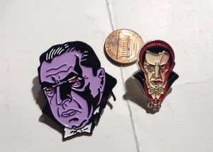 DRACULA Enameled Pins New Universal Monster! This Is For 2 pins! - Picture 1 of 2
