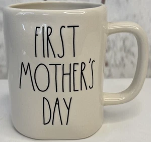 Rae Dunn Artisan Collection Ceramic Ivory Etched "First Mother's Day" Mug Cup - Picture 1 of 8