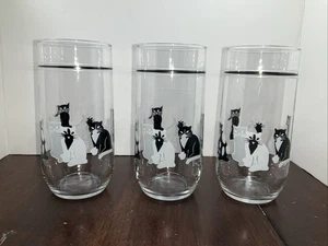 Juego de 3 vasos vintage Luminarc Cat, 16 oz. - Imagen 1 de 10
