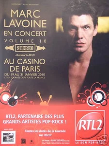 PUBLICITÉ RTL2 PARTENAIRE D'ARTISTES MARC LAVOINE EN CONCERT AU CASINO DE PARIS - Imagen 1 de 1