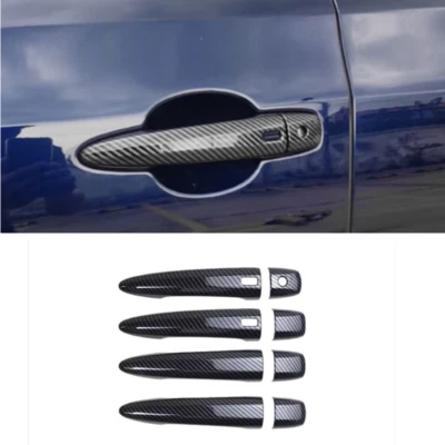 Carbon Fiber Car Door Handles Cover Trim 8pcs For Chevrolet Colorado 2023-2025 - image 1 of 4