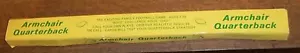 1970 POLTRONA QUARTERBACK BROOKS LEGNO STRATEGIA TAVOLO CALCIO GIOCO CRIBBAGE VINTAGE - Foto 1 di 10