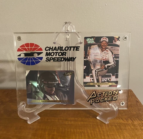 Dale Earnhardt Charlotte Motor Speedway Action Packed Lucite Plaque 1993 Cover