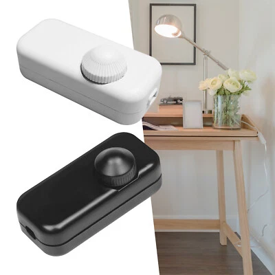 Inline LED Dimmer Switch Built-in Rotary ON/OFF & Knob Control Dimmer for Dim UK - Image 1 of 4