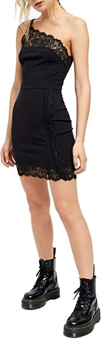 People Premonitions Bodycon Dress Black Size M 11270