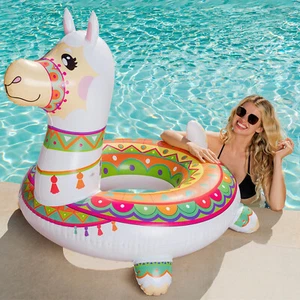Llama Piscina Flotador Tubos Playa Flotadores Verano Piscina Balsa Salón Inflable - Imagen 1 de 8