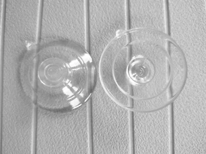 Premium Plastic Mushroom Suction Cups Medium DIAMETER 1 3/4" 44.45mm for Glass - Picture 1 of 5