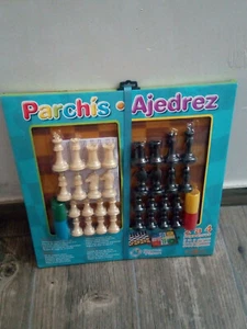 Juego de Mesa Parchis, ajedrez y damas 40 cms tablero y fichas - Imagen 1 de 2