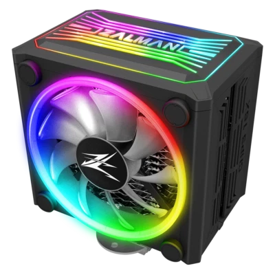 Zalman CNPS16X ARGB CPU PC Tower Cooler with Dual 120mm ARGB PWM Fans in Black - Image 1 of 4