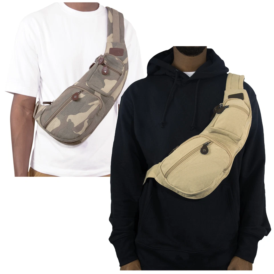 Rothco Crossbody Canvas Sling Bag - Handbag Chest Bag Shoulder Backpack - Image 1 of 1