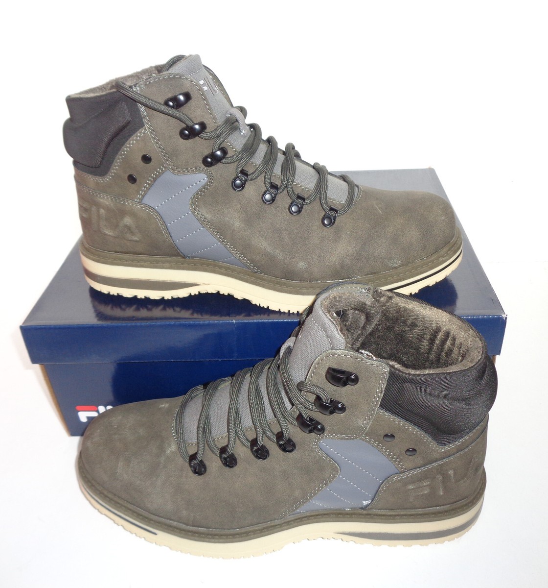 Bota Tenis Fila Grises Hombre Bota Tenis Fila Color Gris Tenis