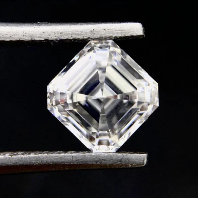 Loose CVD Lab Grown Diamond 7.00 MM Asscher D Color IF Clarity Certified Diamond - Image 1 of 4