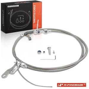 A-Premium 47.24" Braided Stainless Steel Transmission Kickdown Cable for Ford - Imagen 1 de 11