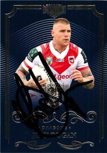 Signed 2017 St George Illawarra Dragons NRL TLA Elite Card - Josh Dugan - Picture 1 of 3
