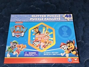 Paw Patrol Glitter Puzzle - Nickelodeon 48 Piece - Special Edition 11" X 15"  - Picture 1 of 6