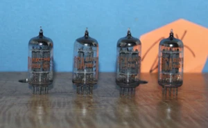 Radio Tubes 5963 RCA Computer Grade 12AU7A 12AU7 ECC82 Matched Quad Set of 4 - Picture 1 of 3