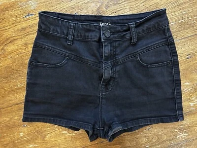 Pantalones Cortos de Jean BDG By Urban Outfitters Negros Denim | Para Mujer Talla 27W Foto 1 de 4