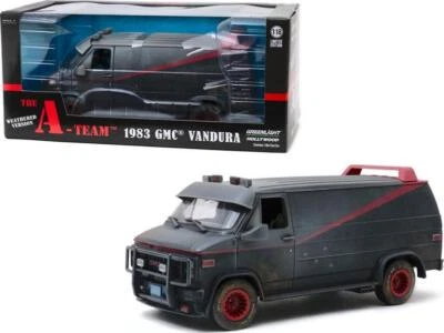 1983 GMC Vandura Black Weathered Version with Bullet Holes The A-Team TV Series - Image 1 of 4