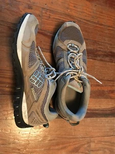 Columbia Techlite Omni-Grip Womens Brown Blue Hiking Shoe Size 7 - Picture 1 of 11