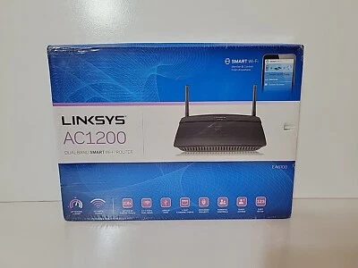 Linksys EA6100 AC1200 Fast Ethernet Smart Wi-Fi Dual-Band Router New -Box Damage - Image 1 of 2