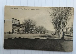 Postcard Fort Benton Montana Main Street Looking East 1912 - Picture 1 of 2