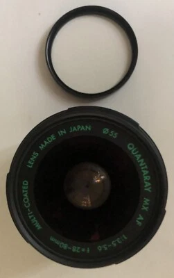 Quantaray MX AF 3.5 - 5.6 Aspherical Camera Lens & QMC UV Filter for Minolta - Image 1 of 4