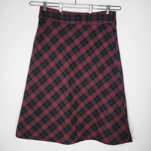 Northstyle rot grün kariert Midirock Größe 18 Schottenkaro Urlaub Akademie Retro - Bild 1 von 10