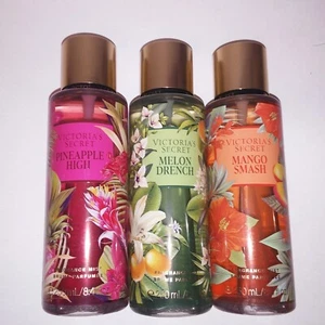 Set of 3 Victoria Secret Fragrance Mist Body Spray Melon Drench Mango Pineapple - Picture 1 of 8