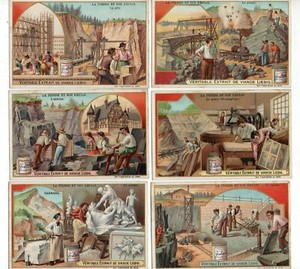   LIEBIG  S 745,  F.746   c/set  ' THE USE OF STONE  '  V/ G FRENCH or GERMAN