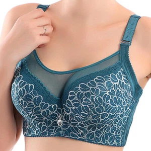 Damen-Bügel-BH durchsichtig sexy Spitze Dessous Unterwäsche Übergröße - Bild 1 von 20
