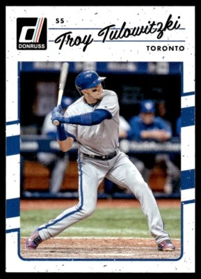 2017 Donruss Baseball Card Troy Tulowitzki Toronto Blue Jays #169 - Image 1 of 2
