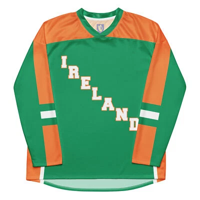 Camiseta deportiva de hockey Irlanda, unisex para adultos, absorbe la humedad, ecológica, camiseta para aficionados Foto 1 de 4