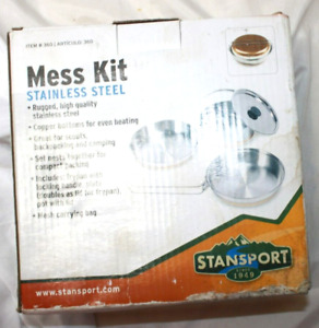 StanSport Stainless Steel Mess Kit - New in Box -