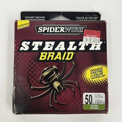 Trenza SpiderWire Stealth 50 lb. Línea de pesca (150 YD) NUEVA Foto 1 de 2