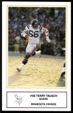 1987 Minnesota Vikings Police 8 Terry Tausch  Minnesota Vikings  Football Card